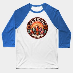 Boho Style Crystal Power Baseball T-Shirt